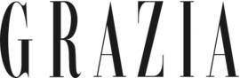 GRAZIA wordmark in black serif font